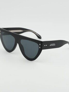Isabel Marant IM 0171/G/S 0807 IR Sunglasses Black Cat Eye Frame, Grey Lenses